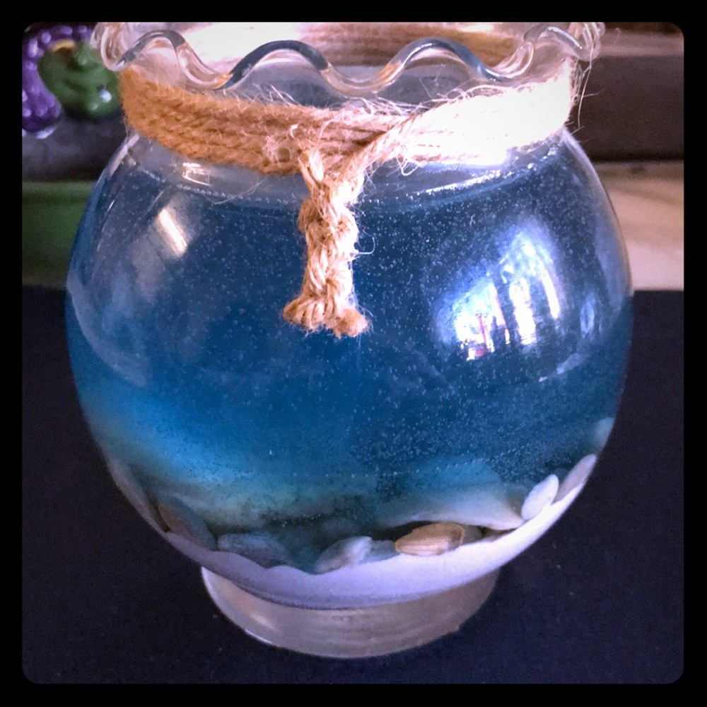 Gel wax scented candle